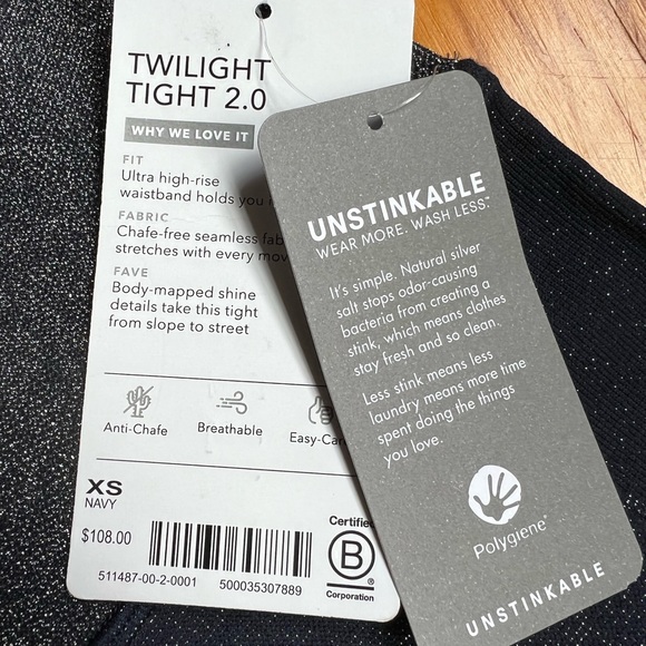 Athena twilight tight 2.0 Navy, NWT - Picture 9 of 10